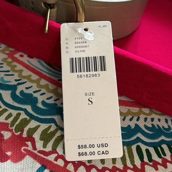 NWT Anthropologie Reptile Textured Belt - Picture 3 of 6